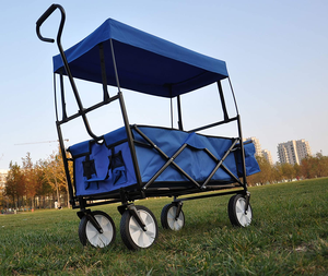 Chariot pliable, chariot de jardin, de plage, <span class=keywords><strong>van</strong></span> de camping, <span class=keywords><strong>avec</strong></span> <span class=keywords><strong>auvent</strong></span> - Product Image 5