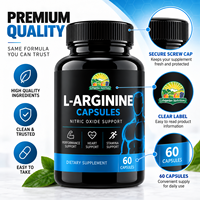 Capsules de L-Arginine à Marque Blanche, Supplément d'Acides Aminés, Soutien à l'Oxyde Nitrique, Capsules Énergisantes 3000 mg, Logo Personnalisé OEM
