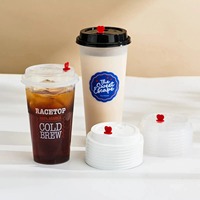 Vasos de Plástico Transparente Desechables Personalizados con Tapas, Recipientes para Bebidas, Juego de Vasos Pequeños Elegantes para Jugo