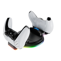 Station de charge double RGB MIMD de haute qualité 2-en-1 pour manette P5, support de console, matériau plastique durable, garantie de 12 mois