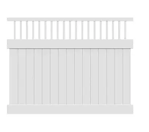 BoDo 2.5mm Fence and Rails PVC Trims Plastic House Fencing Window Yard 4" 5" 6"