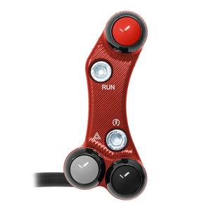Interrupteur de guidon droit pour Yamaha YZF-R7 (trous décalés) (rouge) - Product Image 1