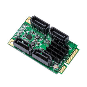 Mini PCI-<span class=keywords><strong>E</strong></span> SATA 4 Puerto SATA III 6G Mini PCI Express Marvel 88SE9215 controlador de tarjeta de SATA3.0 Mini PCI Express SSD adaptador TARJETA DE - Product Image 1