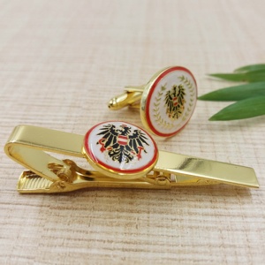 Chất lượng cao nhập khẩu 24 k vàng khuy măng sét và tie clip - Product Image 2