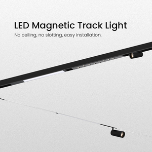 Système d'éclairage sur rail magnétique LED ultra-mince 11 mm moderne DC48V anti-éblouissement pour salon, hôtel, résidentiel - Product Image 3