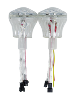 Lumières à pixels RVB 60 mm 18 LED 24 V pleine couleur pour parcs d'attractions, corps en PVC, lumières ponctuelles