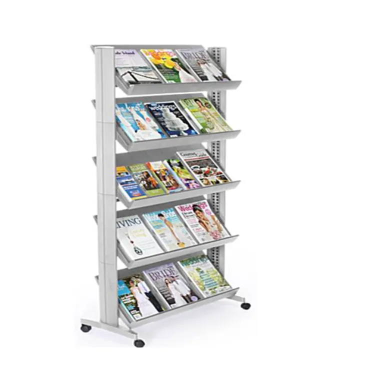 TMJ-2178 Magazin display rack neue design form falten metall magazin + racks bücherregal industrie kommerziellen display stand