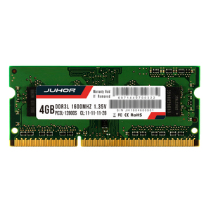 وحدة ذاكرة رام للكمبيوتر المحمول JUHOR <span class=keywords><strong>DDR3</strong></span> سعة 4 جيجابايت، 1333 ميجاهرتز/10600/1600 ميجاهرتز، 12800S SODIMM غير ECC، 1.5 فولت، 204 سن، وحدة كمبيوتر مستعملة - Product Image 2