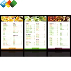 High quality led light up menu board restaurant customization led illuminated menu cover