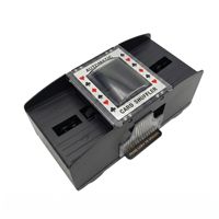 Mélangeur de cartes automatique professionnel rapide de qualité supérieure pour 2 jeux de cartes de poker, style casino, portable, alimenté par batterie