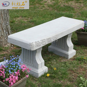 New Magic Stone Outdoor Bench 3Cm Thick Grc Cement Vintage Style <b>Garden</b> Seating - Product Image 4