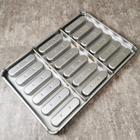 Plateaux de cuisson antiadhésifs, 4 tailles, 18 moules à hamburger, poêle à pain