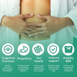 Suplemento Diario de Fibra Prebiótica en Polvo Sin Gluten 2'-Fl HMO para Mujeres Embarazadas y Apoyo a la Salud Digestiva - Product Image 4