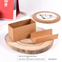Bouleau Croissant Pain Papier Plateau Jetable Kraft Papier Emballage Boîte pour Sushi Déjeuner Frites Burger Sandwich Alimentaire Cuisson