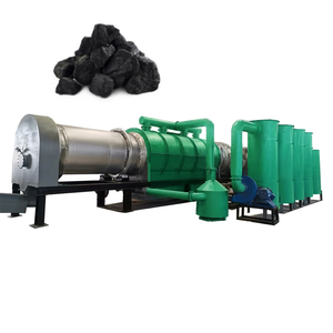 Chaîne de production complète de biochar, machine de fabrication de charbon de bois en continu, moteur haute capacité, four de carbonisation pour sciure de bois et déchets agricoles - Product Image 1