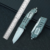 Couteau pliant multifonction, manche en alliage d'aluminium, lame 3Cr13Mov, brise-vitre de sécurité, clip dorsal, utilisation en extérieur