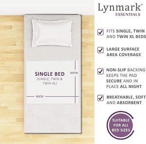 Protège-lit imperméable avec rabats-Draps lavables pour l'énurésie et l'incontinence-Absorbent jusqu'à 2 litres-Fuite - Product Image 2