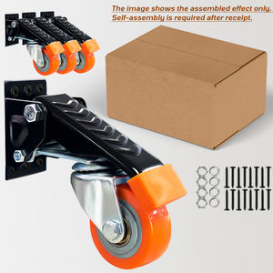 Werk bänke Lenk rolle 600lbs Machinery Table Caster Kit 2,5 Zoll seitlich montiertes Hochleistungs-Einzieh rollen Maschinen rad - Product Image 2