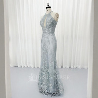 Robe de bal sirène unique en cristal Hx159, robe de soirée scintillante Jancember