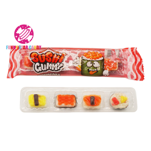 Caramelos de goma con forma de <span class=keywords><strong>sushi</strong></span> chino OEM, venta al por mayor, caramelos de Caramelo Suave con sabor a fruta gomosa - Product Image 3