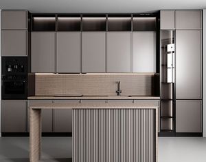 Kejia การออกแบบที่ทันสมัยสไตล์ที่สร้างขึ้นในเฟอร์นิเจอร์บ้านเต็มรูปแบบที่กำหนดเองตู้<span class=keywords><strong>ครัว</strong></span>เมลามีนที่สมบูรณ์แบบพร้อมชุดเกาะ - Product Image 4