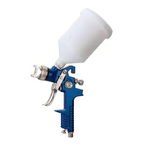 Hvlp chrome plastic cup conventional 1.3 1.4 1.5 air machine spray gun paint electric