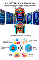 Machine de jeu à monnayeur en acier inoxydable pour centre de divertissement familial, à fort rendement, avec garantie d'un an, en anglais