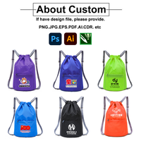 Usine personnalisé cordon sac à dos sac toile oxford sacs Logo personnalisé couleur impression cordon Fitness sport Yoga stockage