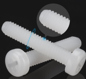 Chất lượng cao màu đen và trắng Nylon nhựa Pan đầu vít với Cross hốc PA66 Nhà Máy Giá M3 M4 M5 M8 M10 kích cỡ - Product Image 3