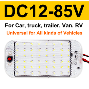 <span class=keywords><strong>2023</strong></span> tendance meilleur vendeur 12V 24V 12-80V 48SMD RV intérieur LED dôme plafonnier lampe de lecture pour camping-car Van Minibus - Product Image 2