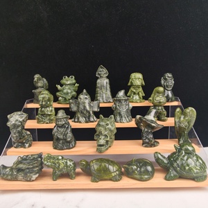 Vente en gros d'objets artisanaux en cristal naturel, styles variés, statue en jade Xiuyan, sculpture en cristal, énergie pour la décoration de la maison, ornement, cadeau - Product Image 3