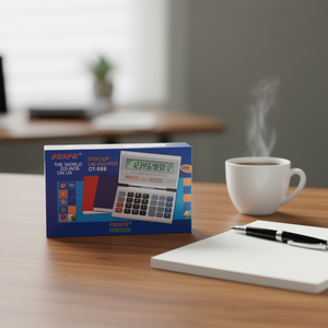 Pespr Desktop Calculator Ct 608 12 Digit Display Office Use - Product Image 2