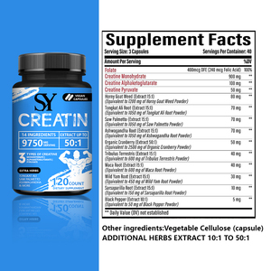 14 bitkisel özler ile Premium özel üçlü kreatin karışımı kapsüller kas Boost enerji kurtarma spor takviyesi destekler - Product Image 2