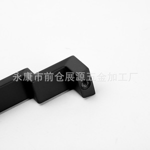 Zinc Alloy Cabinet Handle Bar <b>Black</b> Minimalist Design Durable Furniture Hardware Drawer <b>Door</b> Pull Handle - Product Image 5