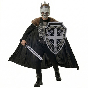 Disfraz de <span class=keywords><strong>Caballero</strong></span> Medieval para Niños, Traje de Halloween con Corona, Capa, Espada y Escudo para Fiesta - Product Image 2