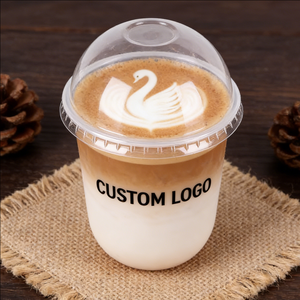 แก้วกาแฟพลาสติกแบบใช้แล้วทิ้ง ขนาด 500 มล. 360 มล. แบบพกพา สำหรับเครื่องดื่มเย็น เหมาะสำหรับร้านกาแฟ - Product Image 1