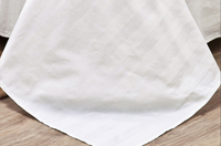 Linge de lit d'hôtel drap de literie tissu couleur blanche 180 - 1000 TC
