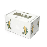 Boîte d'emballage légère en plastique PP ondulé haute résistance pour maïs doux, légumes, viande, prix usine, boîte personnalisée pour okra