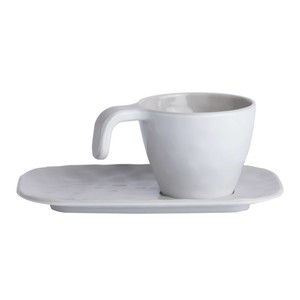 Lusso Beige 600ml tazze da caffè Espresso in ceramica Set da 6 con piattini per hotel dal Design elegante arabo - Product Image 1