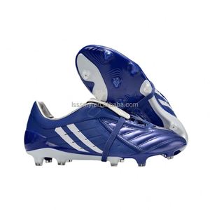 Botas de fútbol FG/TF al por mayor OEM/ODM para adultos y jóvenes, con opciones antideslizantes, ligeras y transpirables de tejido. - Product Image 1