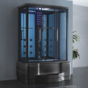<span class=keywords><strong>Baignoire</strong></span> à vapeur de luxe Dubai Deluxe pour 2 personnes combinée de 6mm d'épaisseur en verre coulissant ouvert avec cadre pour la salle de bain - Product Image 3