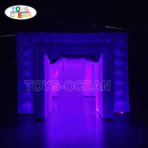Tente cubique gonflable d'extérieur personnalisée avec lumière LED Photomaton Boîte de nuit - Product Image 4