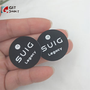 Étiquette NFC en tissu pour vêtements avec logo personnalisé GSC 13,56 MHz, étiquette NFC pour le linge à repasser - Product Image 3