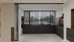 Vendita Diretta dalla Fabbrica: Mobile Angolare da Cucina Personalizzato con Sistema di Ripiani Girevoli, Design Moderno Ecologico e Ignifugo - Product Image 5