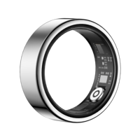 Bague connectée de suivi de santé avec surveillance de la fréquence cardiaque, de l'oxygène sanguin, du sommeil, du HRV et du stress, étanche 5ATM, boîtier en alliage, contrôle par application