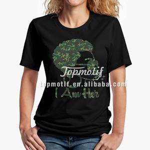 Moda de mujer personalizada Afro Girl Blessed <span class=keywords><strong>Diva</strong></span> camuflaje Transferencia de Calor diseño Rhinestone apliques de hierro - Product Image 5