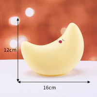 Lampe de nuit LED pour enfants, mini-animaux mignons en PVC souple, jouet lumineux alimenté par piles, pour chambre à coucher