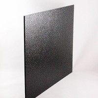 Plaque en plastique ABS noir Eachsign de 3 mm, 600x1200 mm, tailles personnalisées, étanche, haute dureté de surface, moulage, gravure, publicité