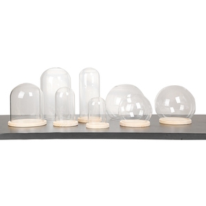 Cúpula de <span class=keywords><strong>Cristal</strong></span> Decorativa Navideña con Vela LED, Flor Rosa en Cúpula de <span class=keywords><strong>Cristal</strong></span> con Base de Madera - Product Image 4