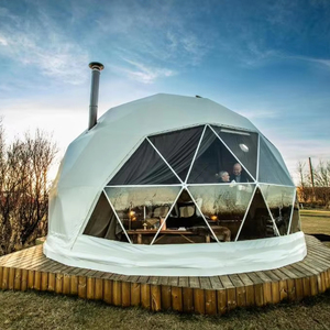 Outdoor Large Luxury Waterproof <strong>3</strong> <strong>Bedroom</strong> <strong>Tent</strong> with Living Room Igloo Geodesic Dome Family Camping <strong>Tent</strong> - Product Image 3
